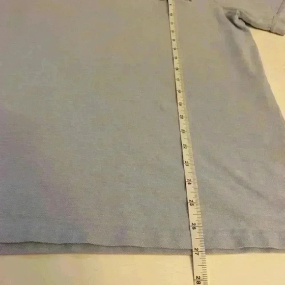BRITCHES SPORT Polo Shirt Slim Fit Light Blue Patterned Collar. Size L - Picture 10 of 12